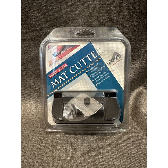 Logan 2000 Push Style Mat Cutter with Retractable Blade Picture Framing - Picture 1 of 2